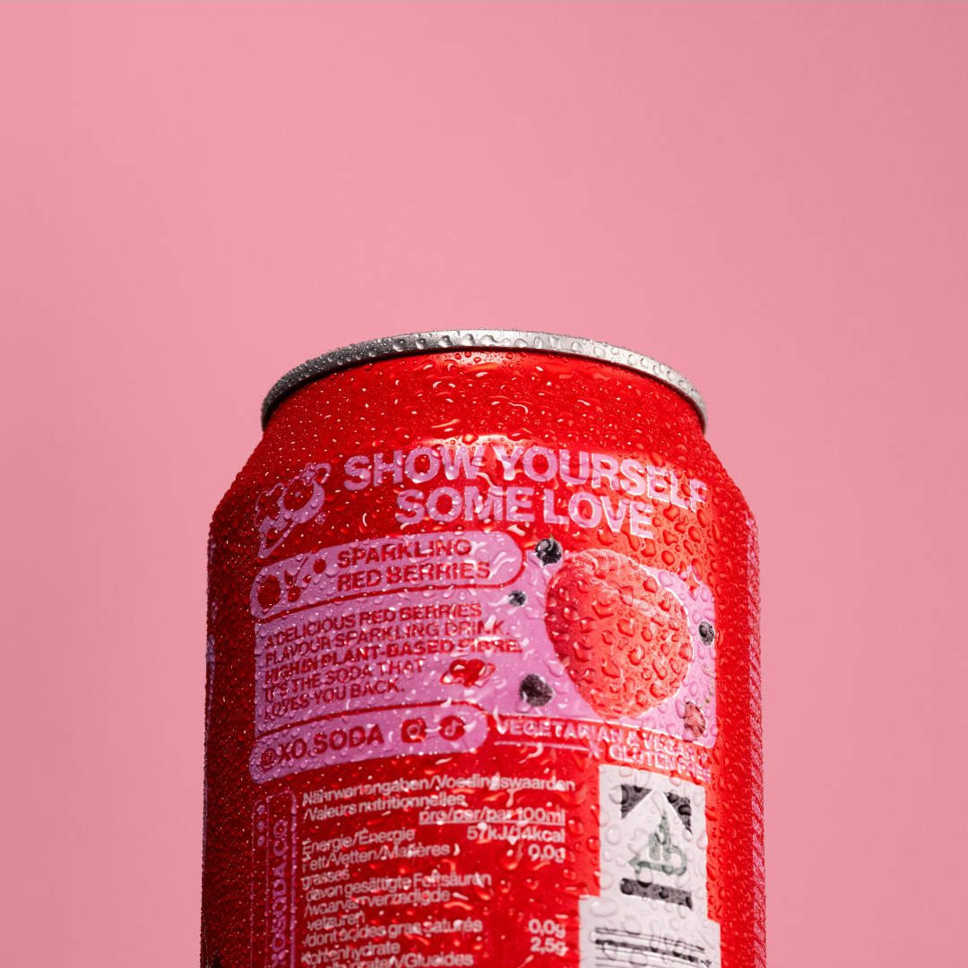 XO Red Berries Prebiotic Soda - 12er Pack