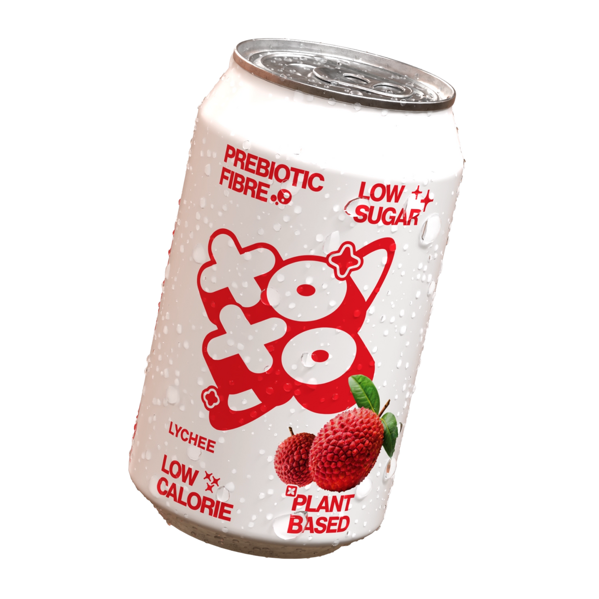 XOXO Lychee Prebiotic Soda - 12 pack