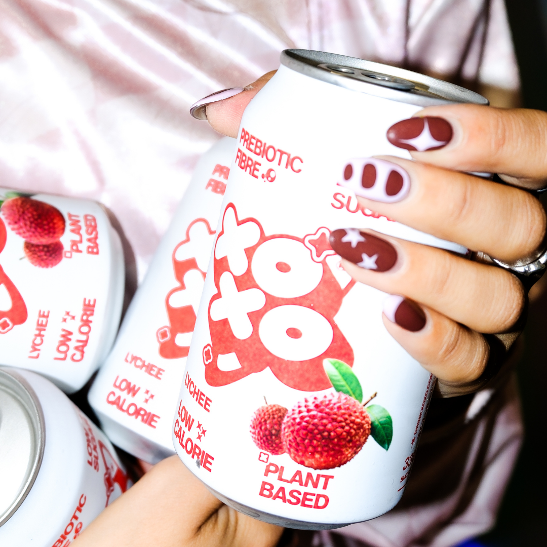 XOXO Lychee Prebiotic Soda - 12 pack