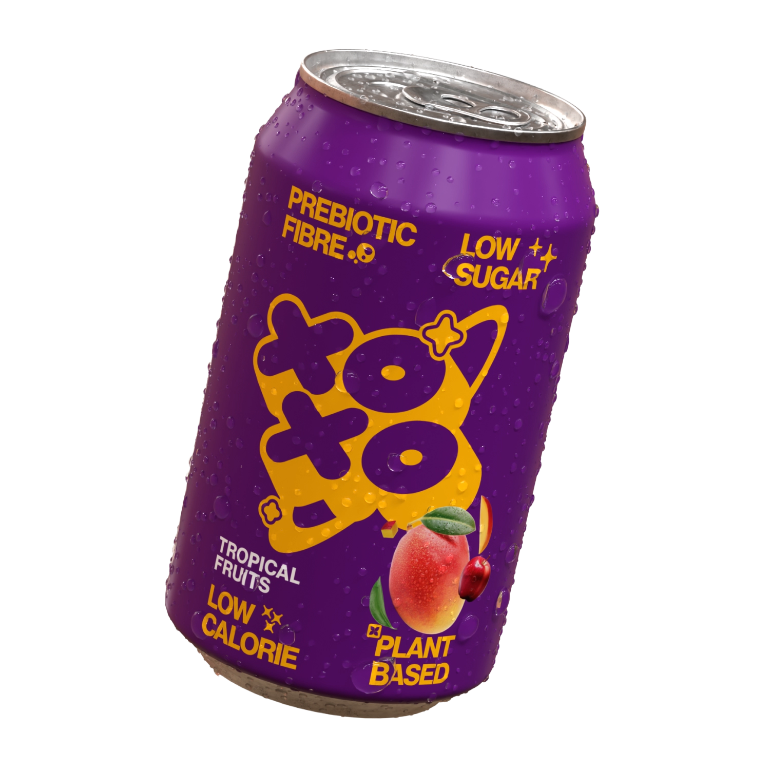 XOXO Tropical Prebiotic Soda - 12 Pack