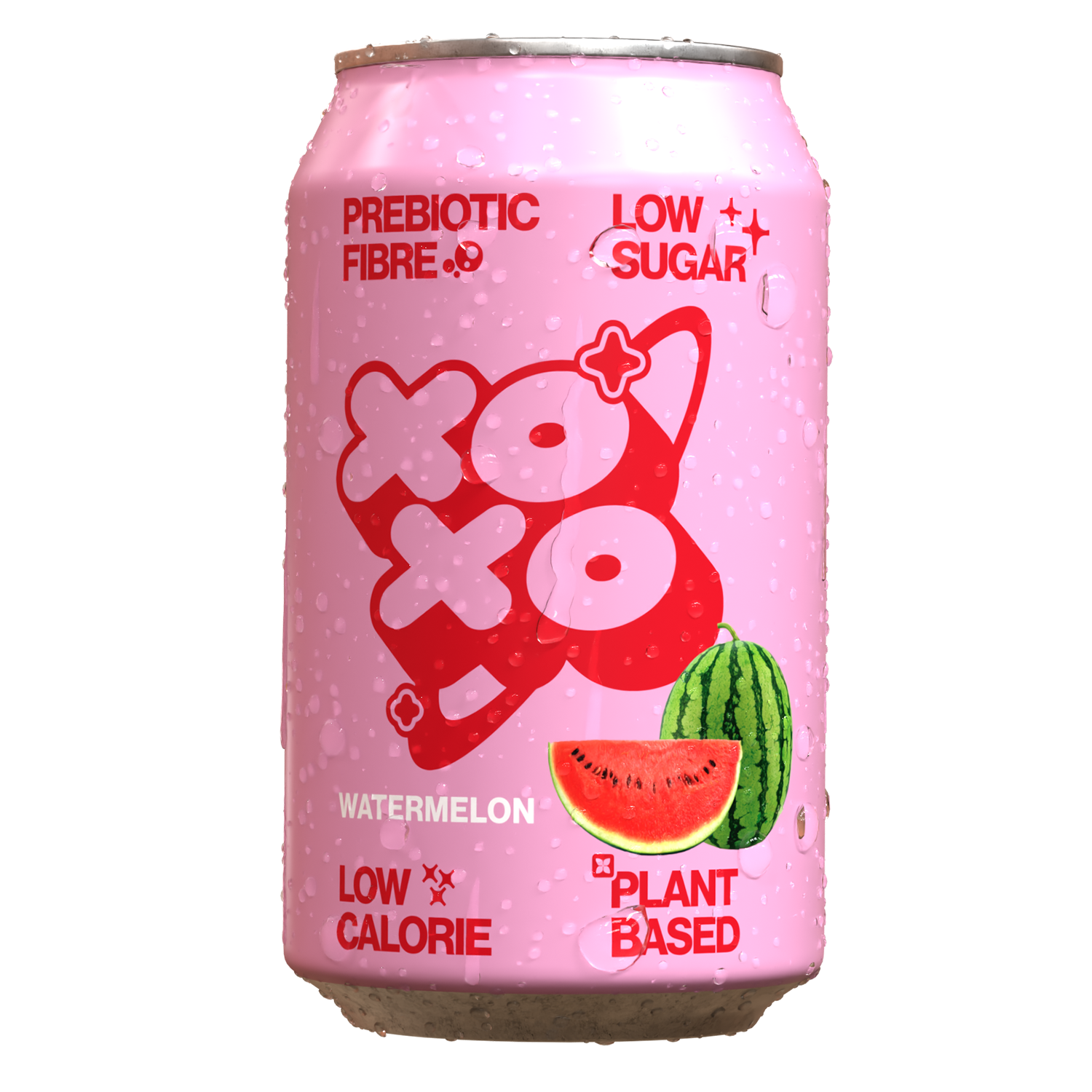XOXO Watermelon Prebiotic Soda - 12 Pack