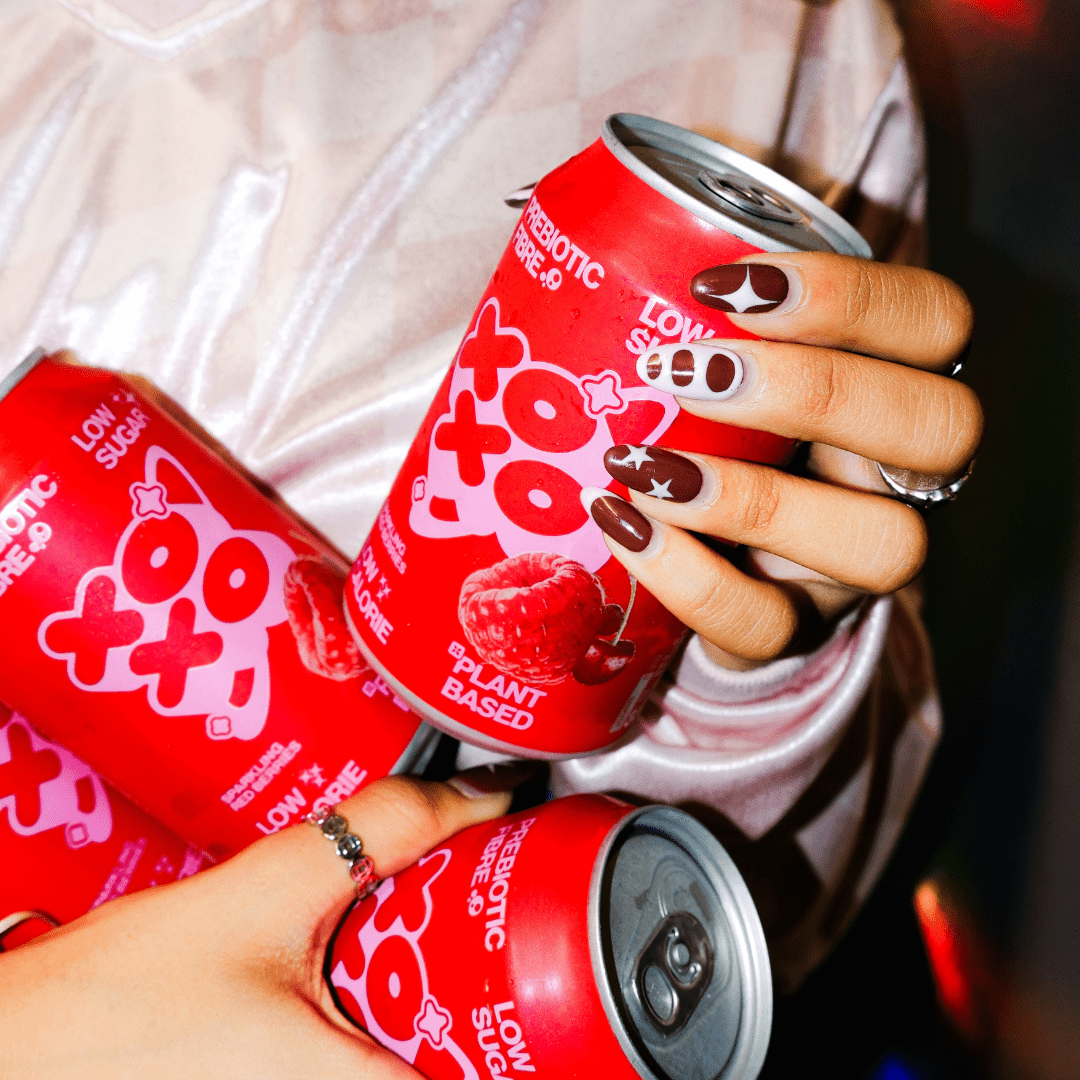 XOXO Red Berries Prebiotic Soda - 12 Pack - XOXO